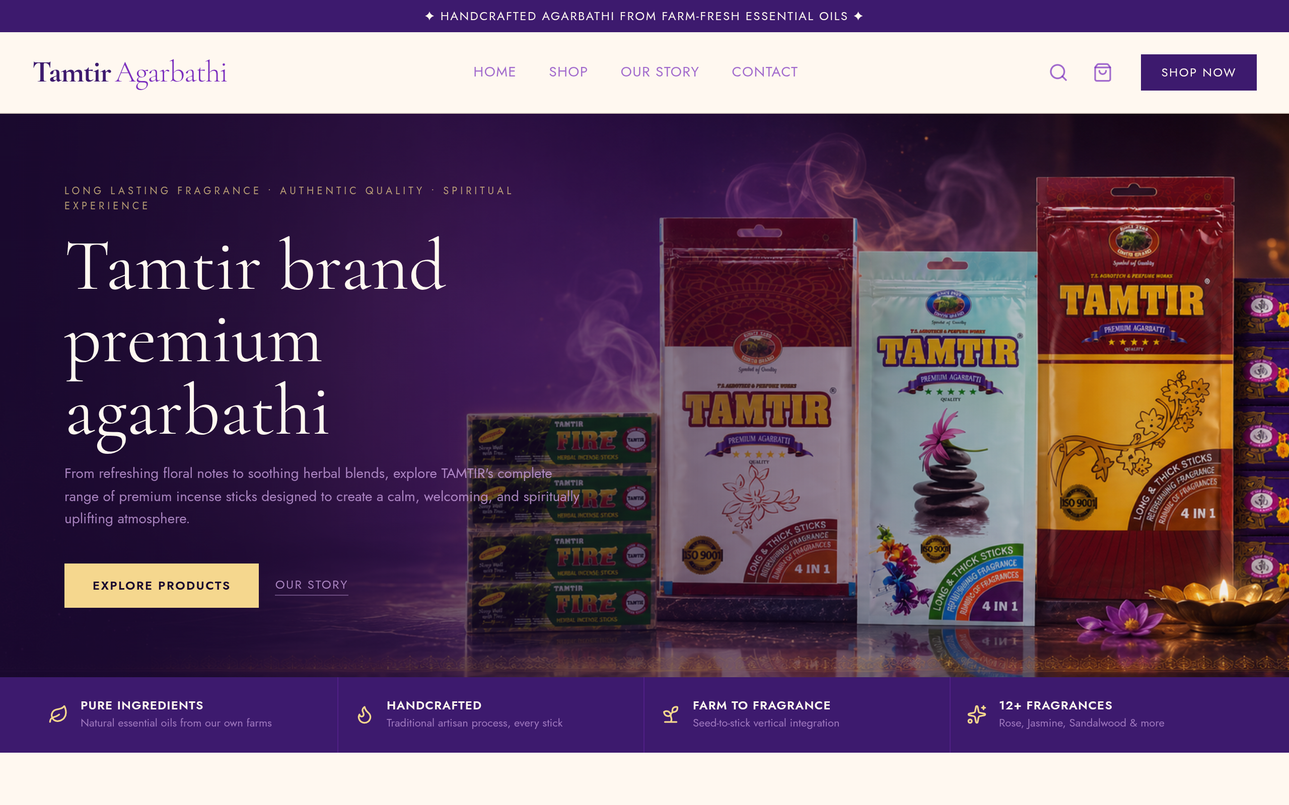 Tamtir ecommerce store preview