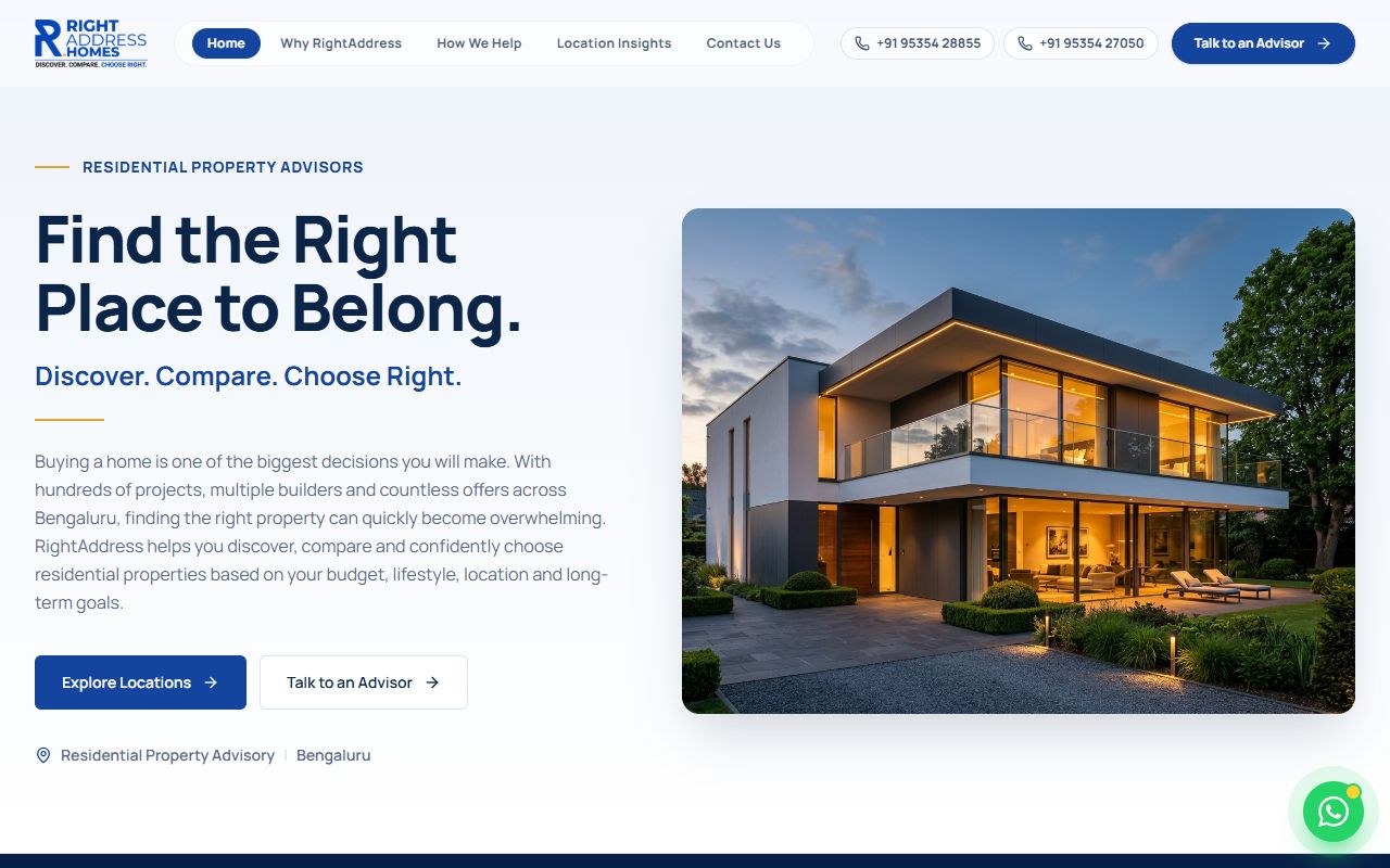 RightAddress website preview